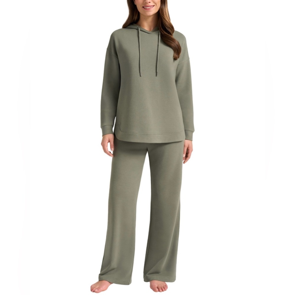 ❌ Sold Out 2 for $20 Max & Mia Sage Hoodie Lounge Set Ultimate Comfort Size M - Picture 4 of 10